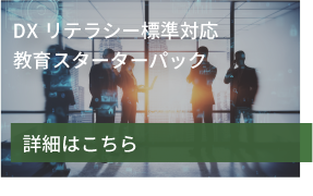 社員のリテラシーの底上げ、全社員DX教育が必要な方に　DXリテラシー標準対応　教育スターターパック