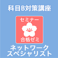 2026 ネットワークスペシャリスト 合格ゼミ　科目B対策講座　