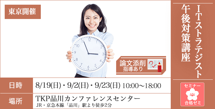 合格ゼミ,ITストラテジスト