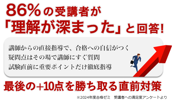 86%の受講者が満足,合格ゼミ,情報処理安全確保支援士